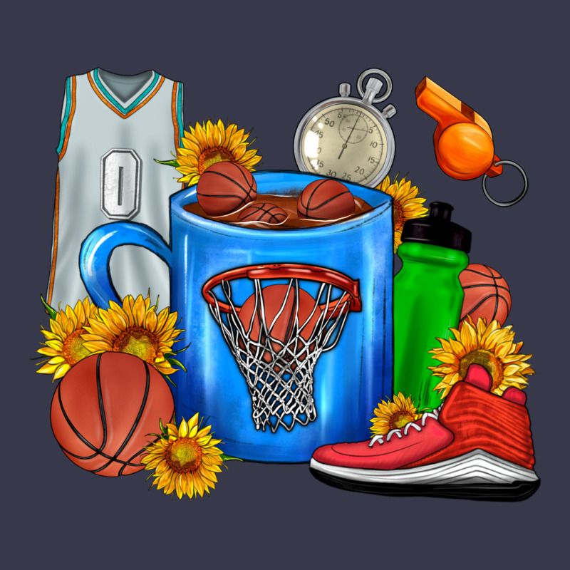 Basketball Coffee Cup Long Sleeve Tee by FaDigitalArtStudio | Teevron