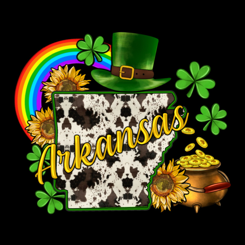 Arkansas Map St. Patrick's Urban Heavy Tee by CowGirlArtShop | Teevron