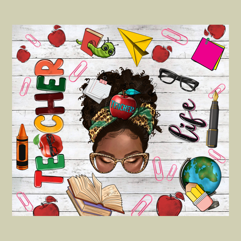 Afro Teacher Life Heavy Core Tee by NancyCooperArtShop | Teevron