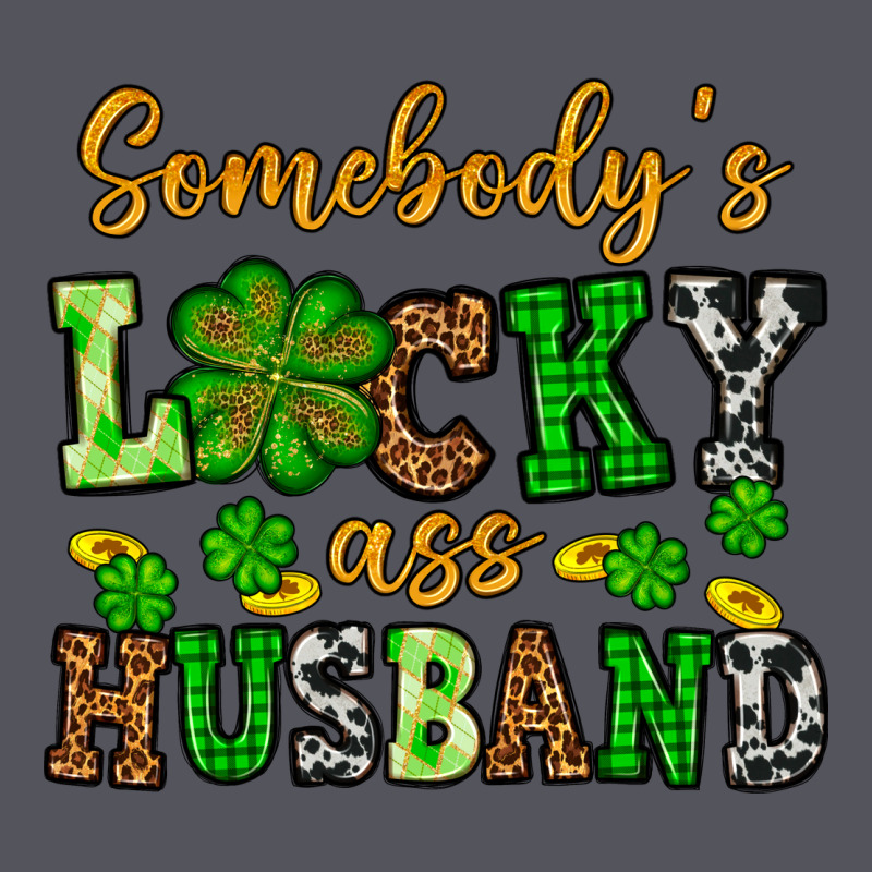 St. Patrick's Somebody's Lucky As Husband Vintage Hoodie by OliviaCreatesArt | Teevron