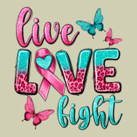 Live Love Fight Breast Cancer Heavy Core Tee | Teevron