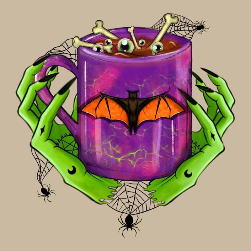 Halloween Coffee Cup With Hands Long Sleeve Tee by FaDigitalArtStudio | Teevron