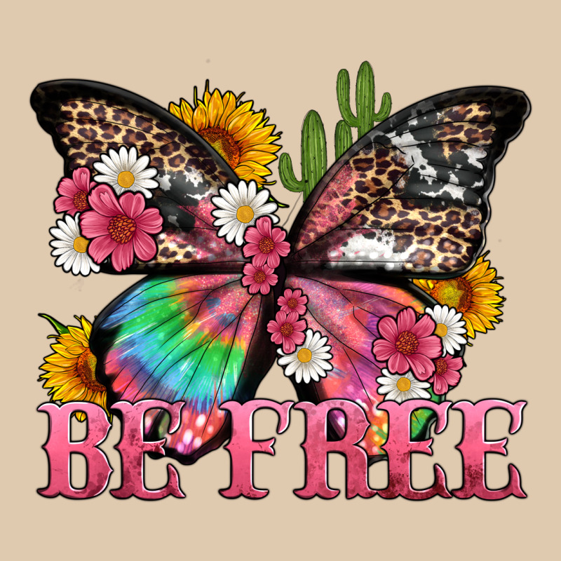 Be Free With Butterfly And Cactus Flowers Heavyweight Sweatshirt by Artiststas | Teevron