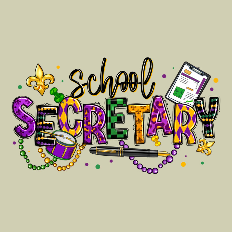 Mardi Gras School Secretary Heavy Core Tee by texasbilliewilder | Teevron