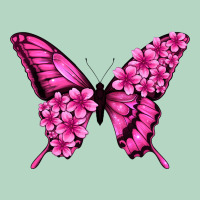 Floral Pink Butterfly Classic Tee | Teevron