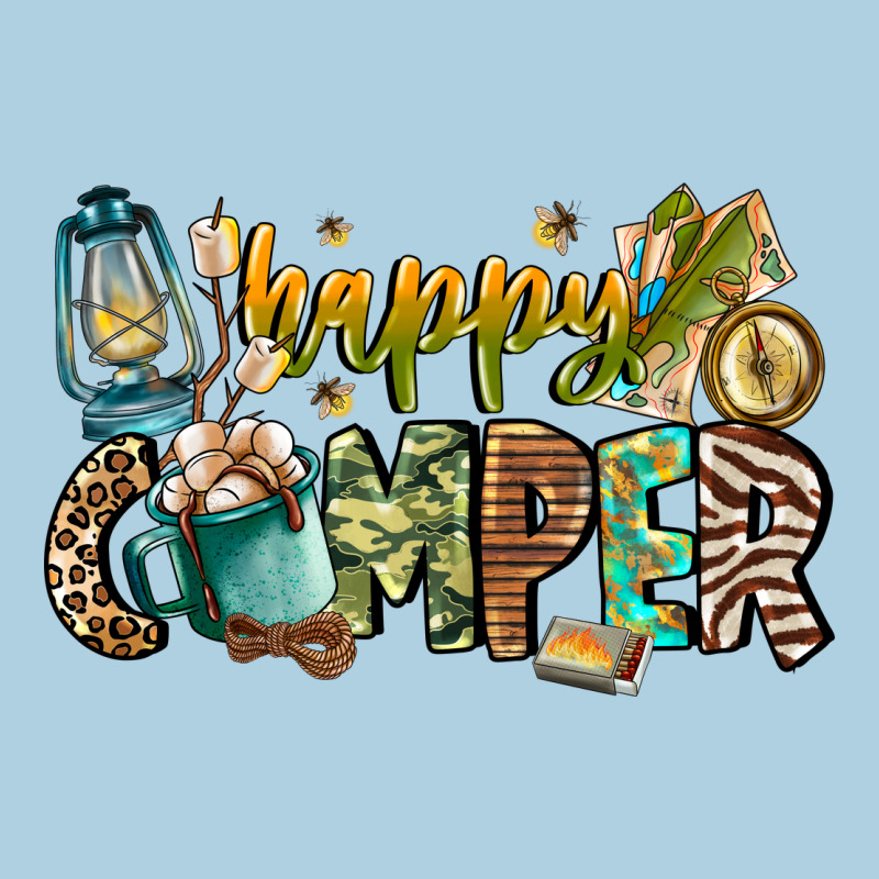 Happy Camper Premium Hoodie by CowhideDigitalArt | Teevron