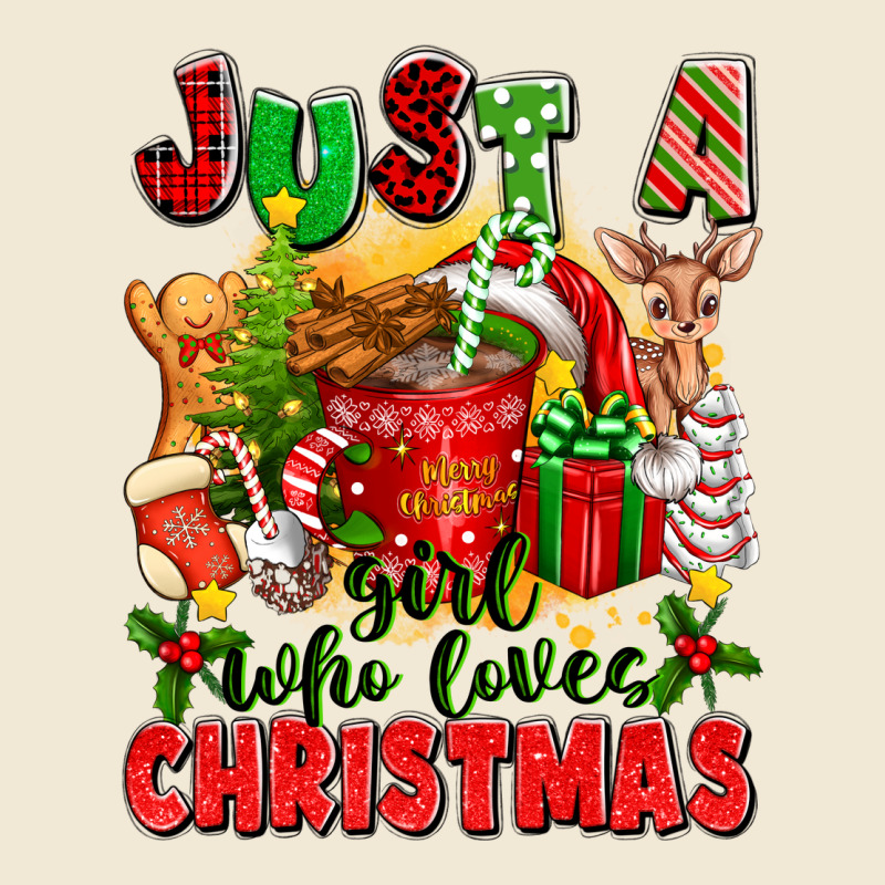 Just A Girl Who Loves Christmas Premium Tee by texasbilliewilder | Teevron