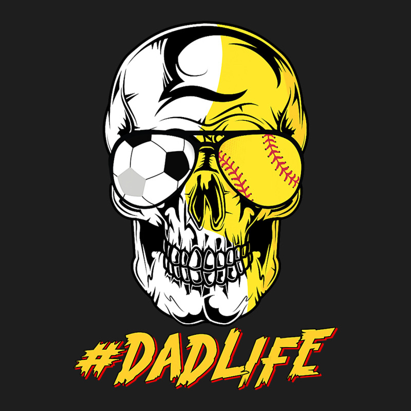 Dad Life Sugar Skull For Soccer Softball Halloween Costume Heavyweight Hoodie by maiPhamDesign | Teevron