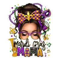 mardi gras mama messy bun | Teevron