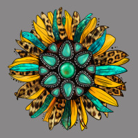 Turquoise Leopard Sunflower Vintage Tee | Teevron
