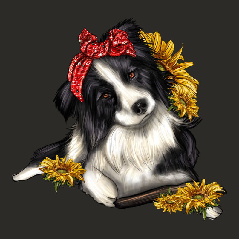 Border Collie With Bandanna Heavy Core Tee by texasbilliewilder | Teevron