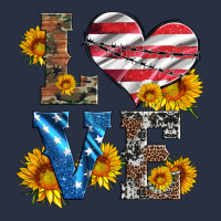 Love With Sunflowers And Usa Flag Heavyweight Sweatshirt | Teevron