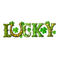 St. Patrick's Day Lucky With Clovers And Horseshoe Premium Tee | Teevron