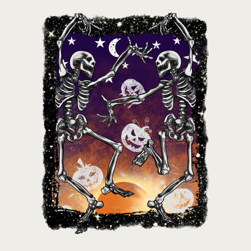 Halloween Dancing Skeletons Stars Zipper Hoodie by BarkalooDesign | Teevron