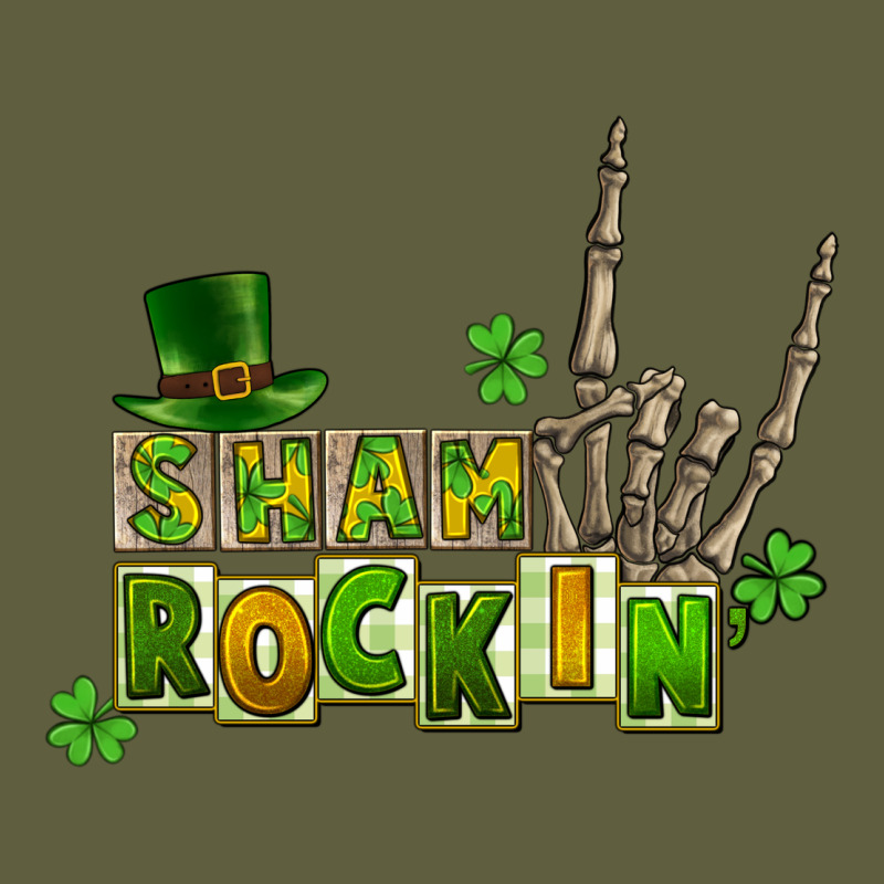 Sham Rockin Skeleton Hand St. Patrick's Vintage Tee by CowGirlArtShop | Teevron