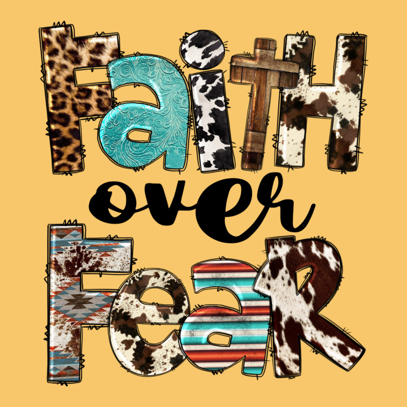 Western Faith Over Fear Vintage Hoodie by FaDigitalArtStudio | Teevron