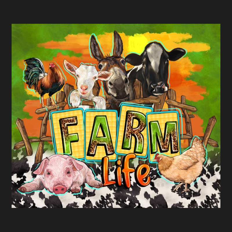Farm Life With Animals Classic Tee by TumblerDesignByShophia | Teevron