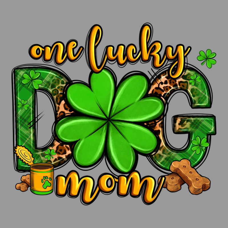 One Lucky Dog Mom St. Patrick's Vintage Hoodie by OliviaCreatesArt | Teevron