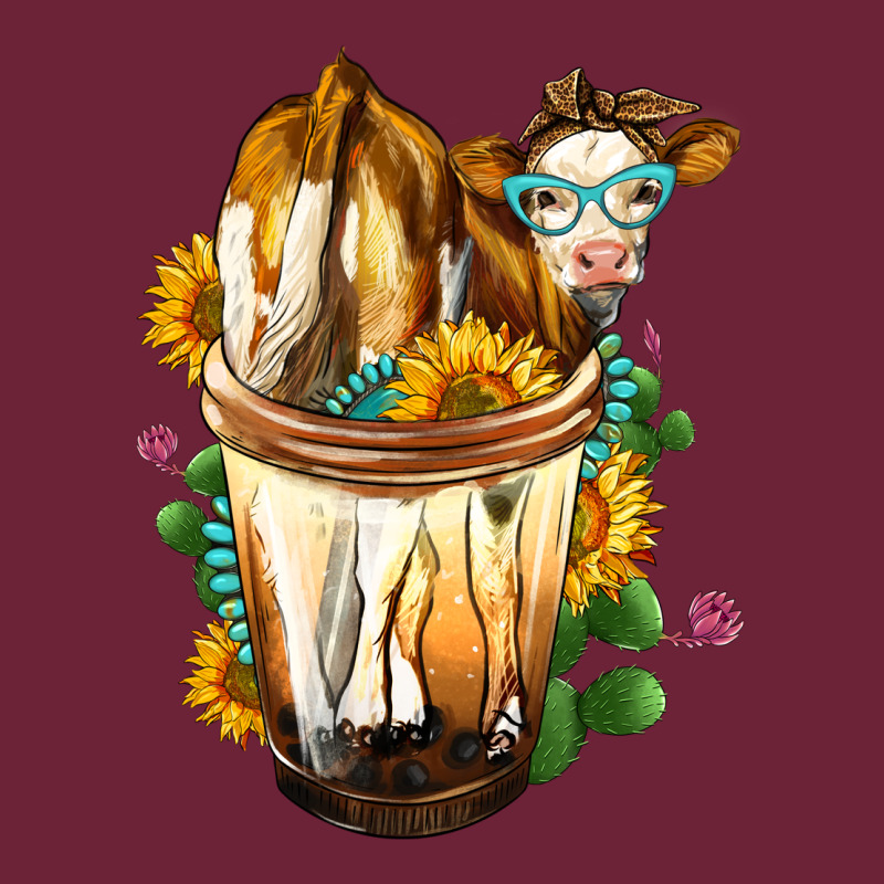 Simmental Cow Bobba Cup Long Sleeve Tee by FaDigitalArtStudio | Teevron