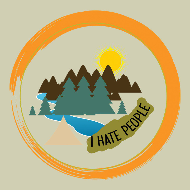 I Hate People Camping Hiking Heavy Core Tee by Bettercallsaul | Teevron