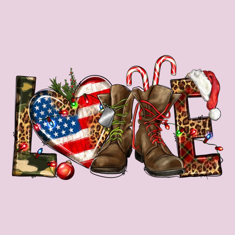 Army Christmas Love 4th Of July Ladies Tee by HowdyJamesFarm | Teevron