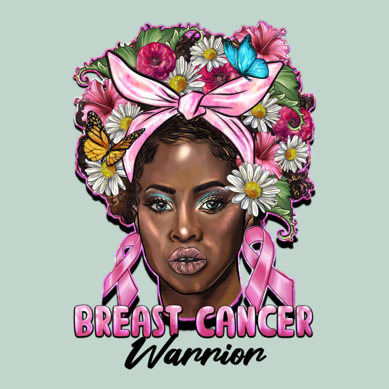 Breast Cancer Warrior Black Woman Zipper Hoodie by BarkalooDesign | Teevron