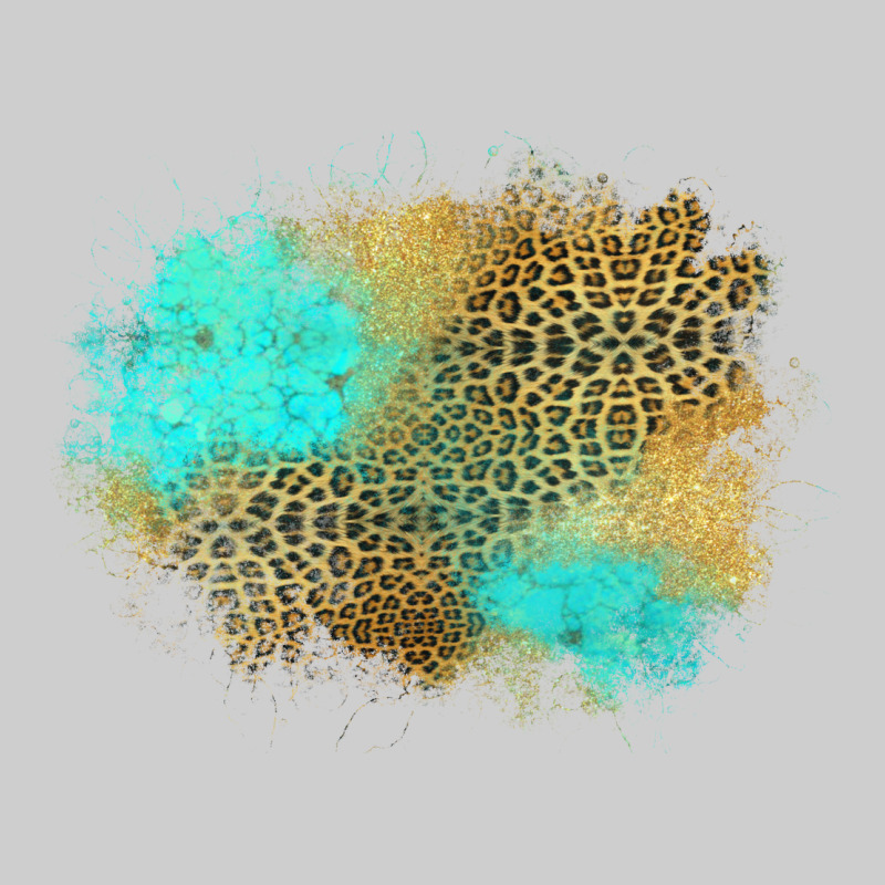 Turquoise Leopard Patch Premium Tee by Jasminsmagicworld | Teevron