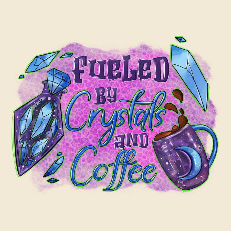 Fueled By Crystals And Coffee Halloween Premium Tee by NancyCooperArtShop | Teevron