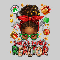 Santas Favorite Realtor Messy Bun Premium Tee | Teevron