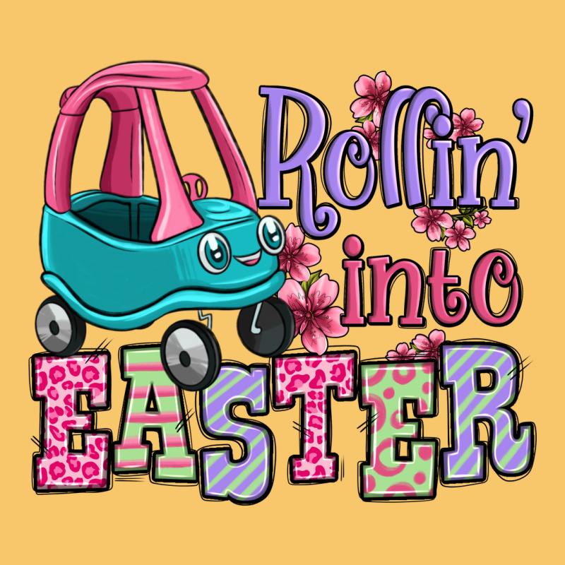 Easter Day Rollin Into Easter Toddler Car Vintage Hoodie by OliviaCreatesArt | Teevron