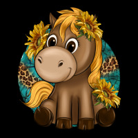 Cute Baby Horse Amd Sunflowers Premium Tee | Teevron