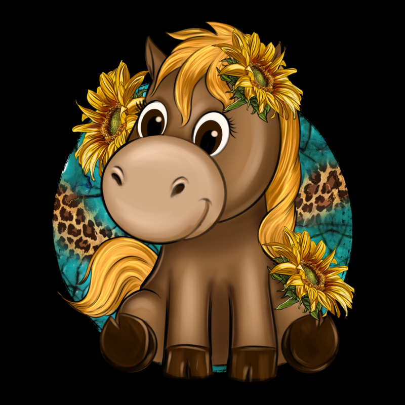 Cute Baby Horse Amd Sunflowers Premium Tee by texasbilliewilder | Teevron