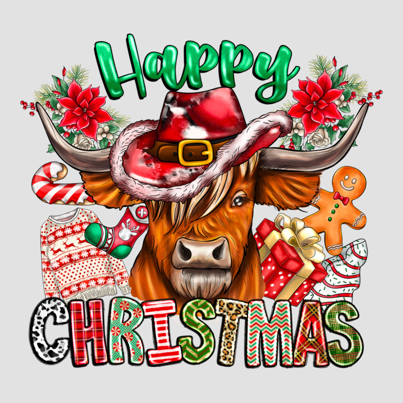 Happy Christmas Cow Premium Hoodie by CowhideDigitalArt | Teevron