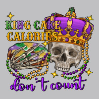King Cake Calories Don't Count Skull Long Sleeve Tee | Teevron