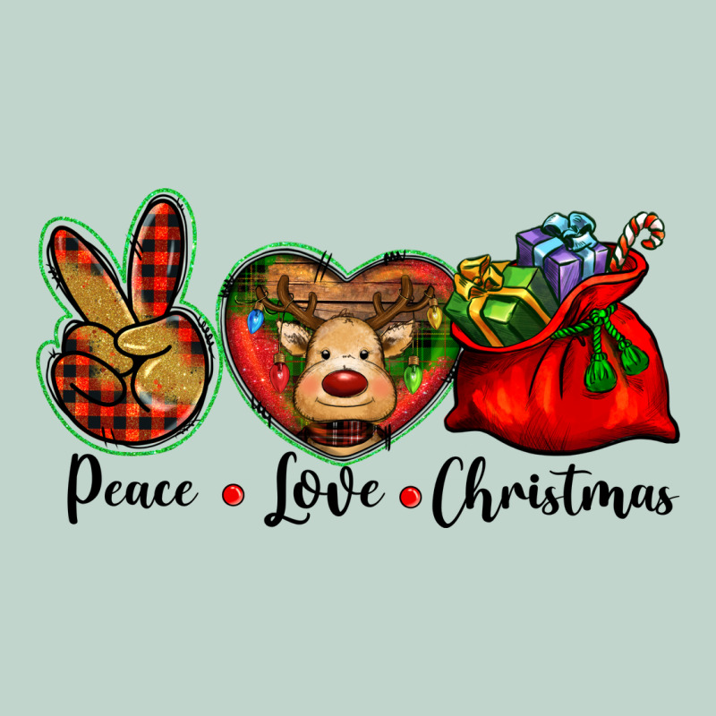 Peace Love Christmas Zipper Hoodie by BarkalooDesign | Teevron