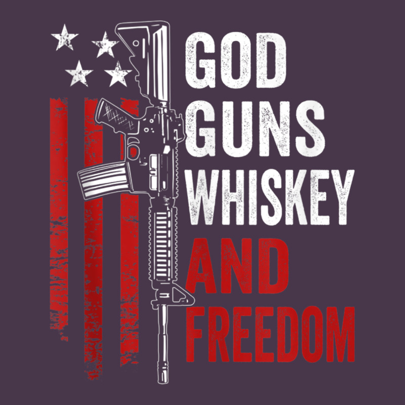 God Guns Whiskey Freedom - Pro Gun American Flag Guns Arts Characters Heavyweight Hoodie by maiPhamDesign | Teevron