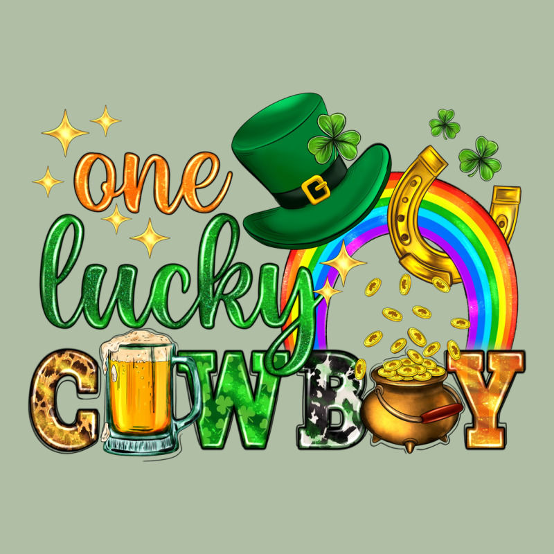 One Lucky Cowboy St. Patricks Day Urban Heavy Tee by HowdyJamesFarm | Teevron