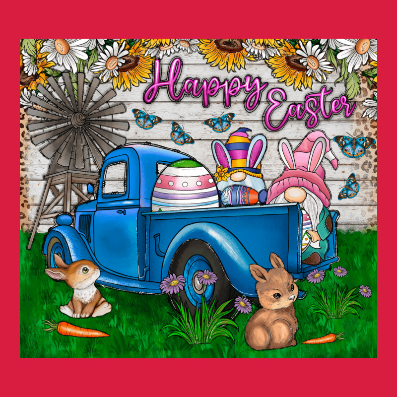 Happy Easter Truck Premium Hoodie by CowhideDigitalArt | Teevron