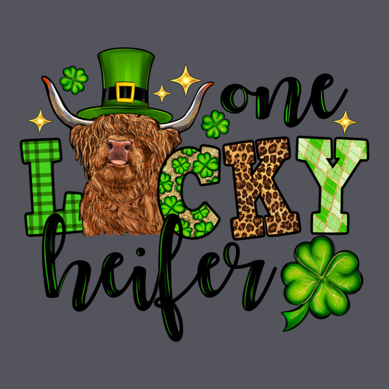 St. Patrick's Day One Lucky Heifer Vintage Hoodie by OliviaCreatesArt | Teevron