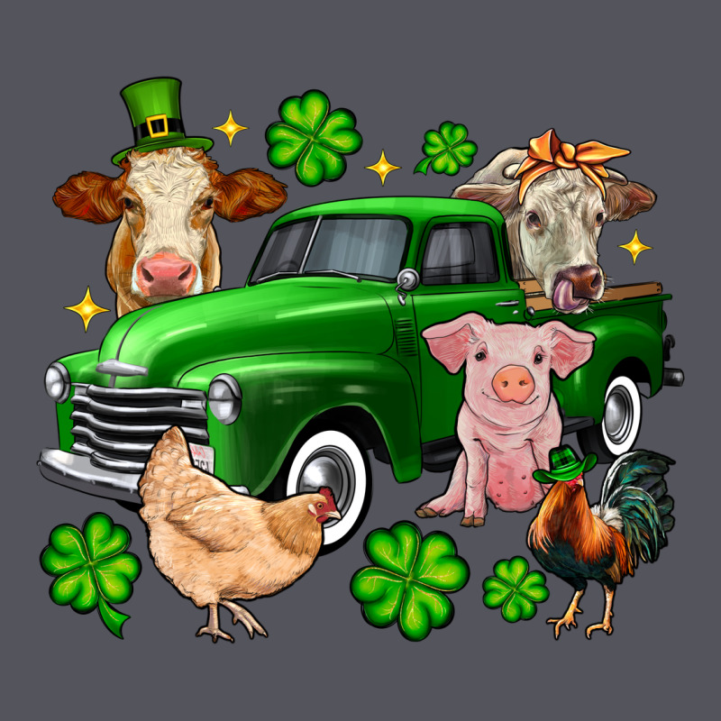 St. Patrick's Farm Animal Truck Vintage Hoodie by OliviaCreatesArt | Teevron
