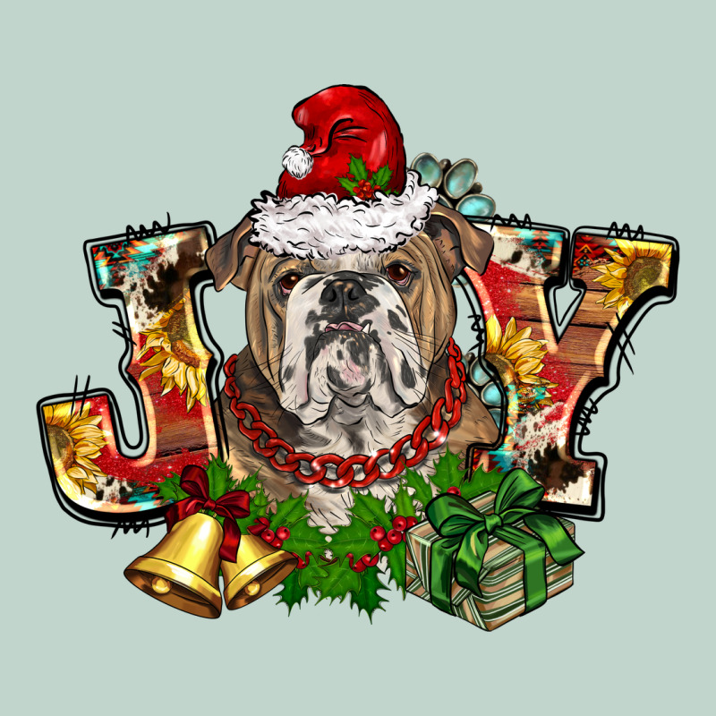 Christmas Joy English Bulldog Zipper Hoodie by BarkalooDesign | Teevron