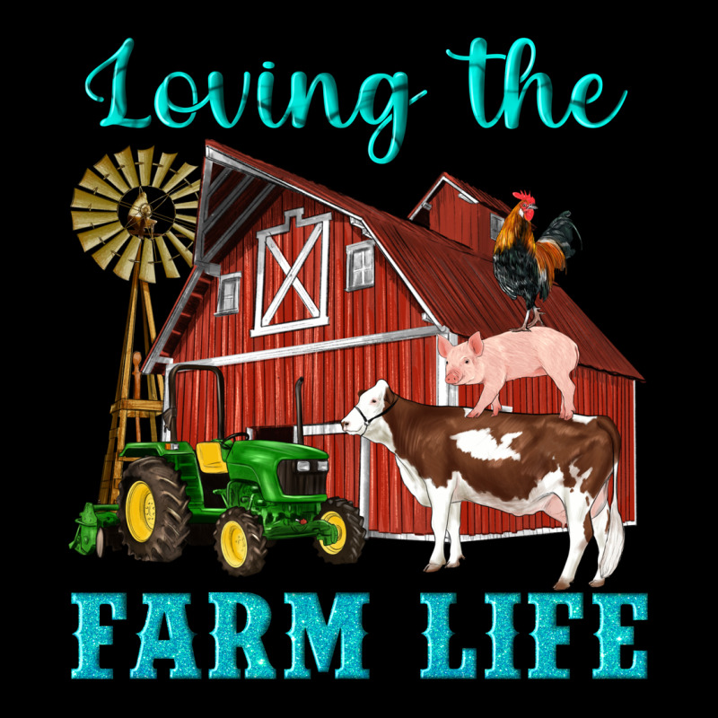 Western Loving The Farm Life Barn Cow Pig Rooster Tractor Wind Wheel Heavyweight Sweatshirt by Artiststas | Teevron