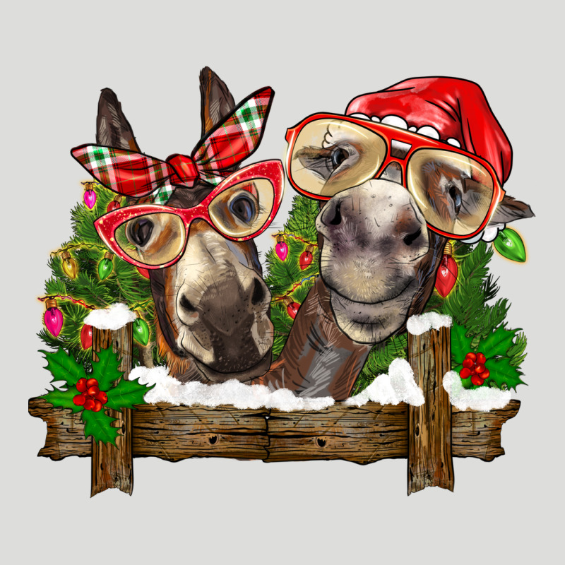 Christmas Donkeys Zipper Hoodie by BarkalooDesign | Teevron