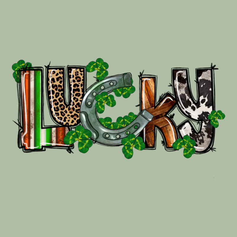 Lucky Horseshoe St. Patrick's Day Urban Heavy Tee by CowGirlArtShop | Teevron
