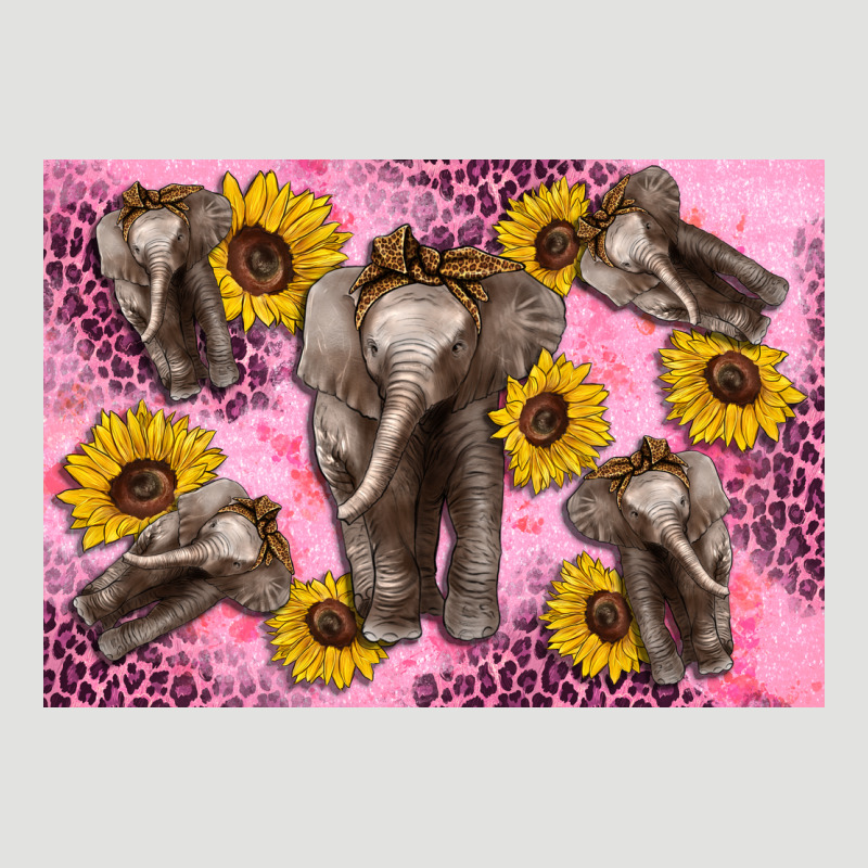 Baby Elephant Sunflowers Kid's Bottle Classic Tee by Artiststas | Teevron