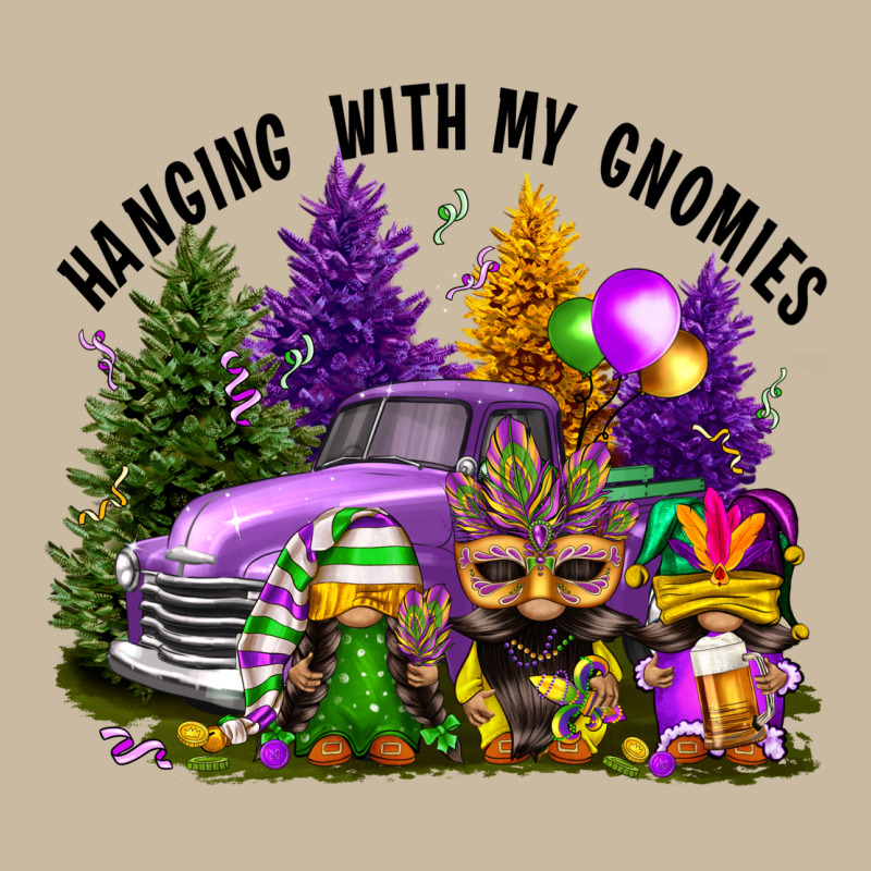 Mardi Gras Hanging With My Gnomies Long Sleeve Tee by FaDigitalArtStudio | Teevron