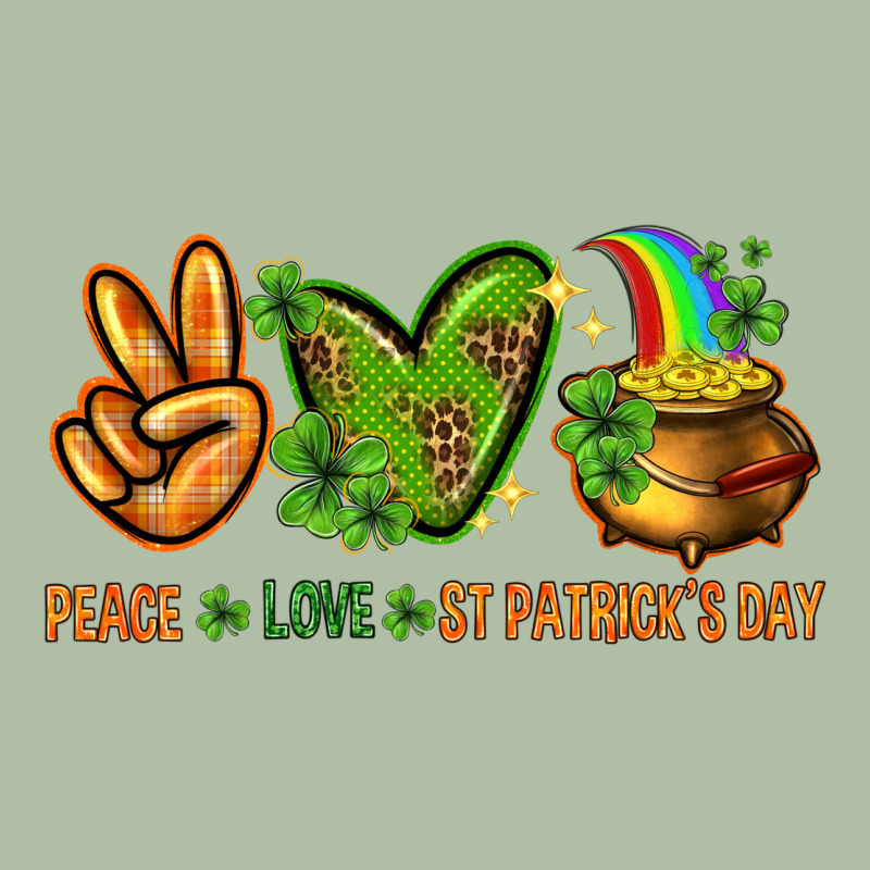 Peace Love St. Patrick's Day Urban Heavy Tee by HowdyJamesFarm | Teevron