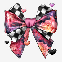 Coquette Bow Floral Checkered Pattern Urban Hoodie | Teevron