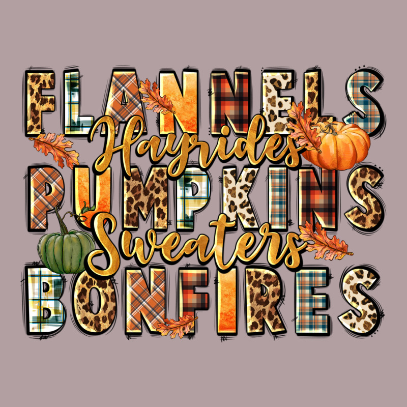 Flannels Hayrides Pumpkins  Bonfires Vintage Hoodie by FaDigitalArtStudio | Teevron
