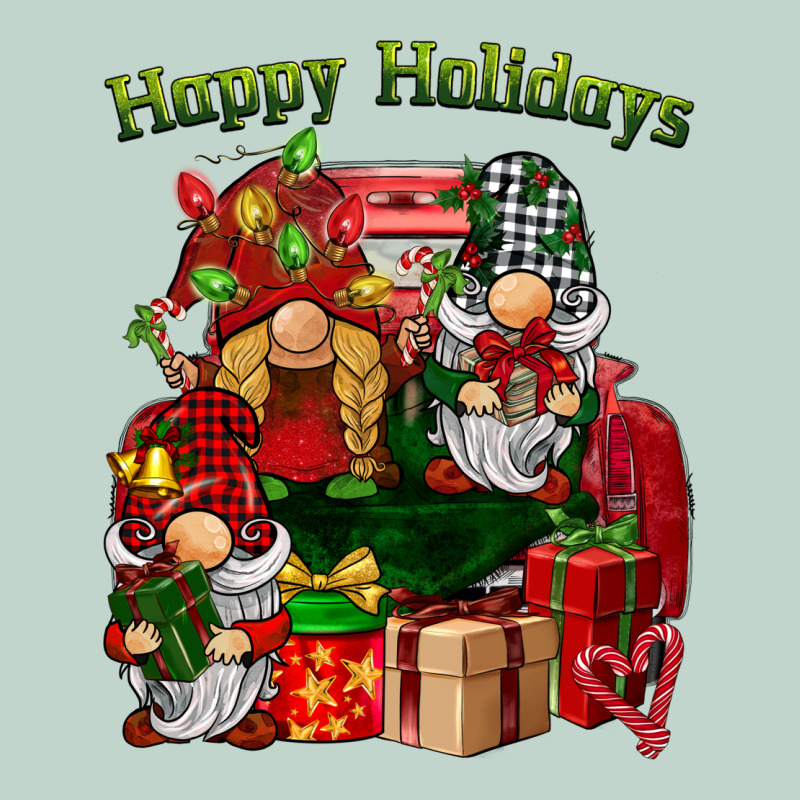Happy Holidays Gnomes Truck Zipper Hoodie by BarkalooDesign | Teevron